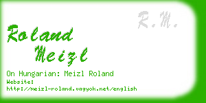 roland meizl business card